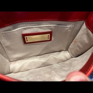 Jimmy Choo suede small cross body bag w/ gold hardware. Amazing conf, Worn once.